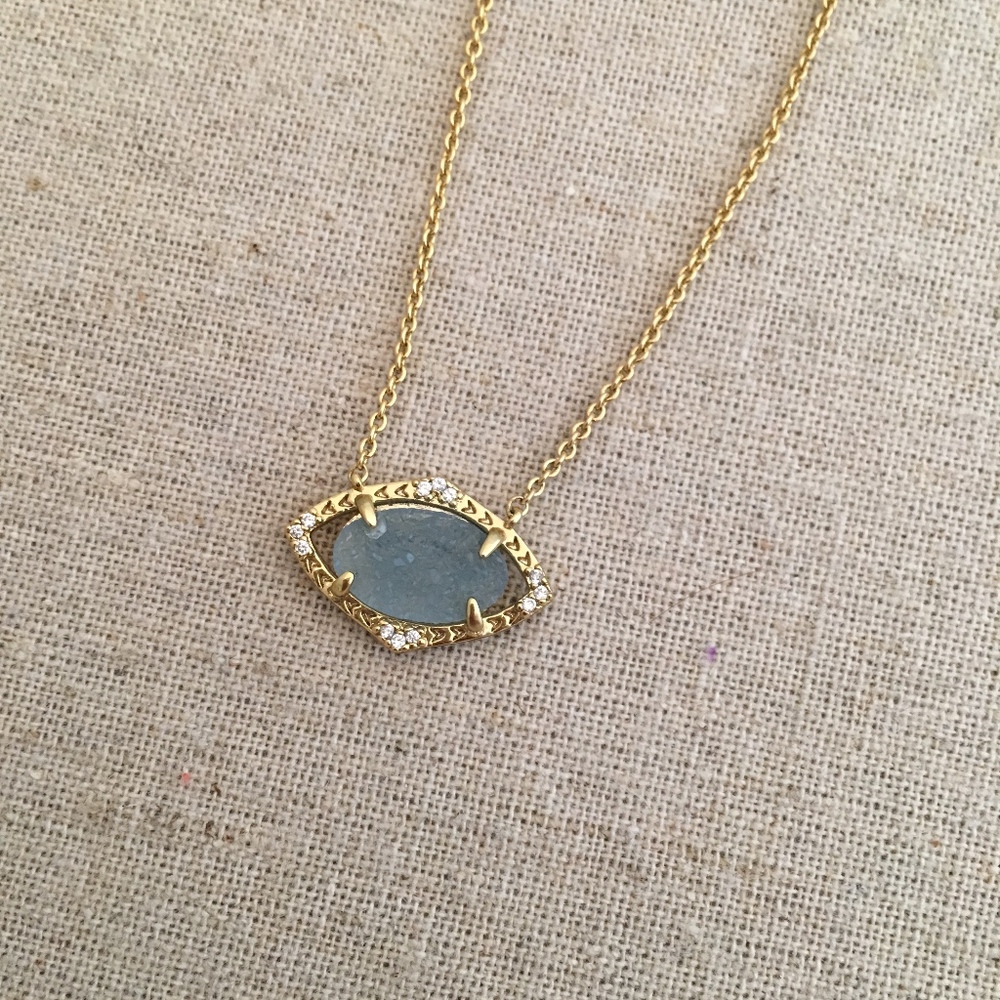 Stella & Dot Charlotte Pendant - Pale Blue